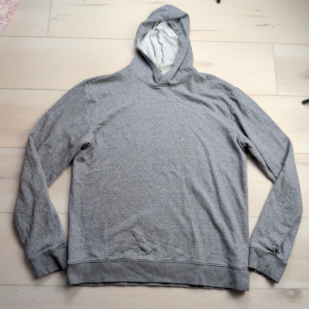 Vuori Cypress Performance Pullover Hoodie Mens XXL Heather Grey Athleisure V258